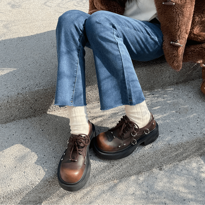 dark brown dress shoes women Everlane Boat Shoe In Deep Brown, Size 11, Leather/Linen main image 1