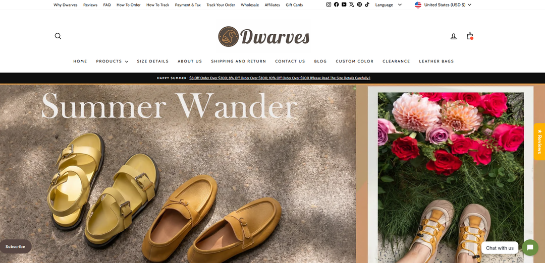 Exciting News: Dwarves Shoes Website Complete System Upgrade!