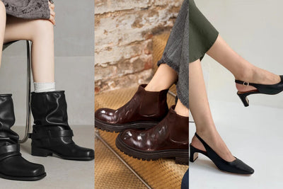 Office Chic Reboot: Dwarves Shoes + Pleated Skirts, Blazers & Kitten Heels for the Modern 9-to-5