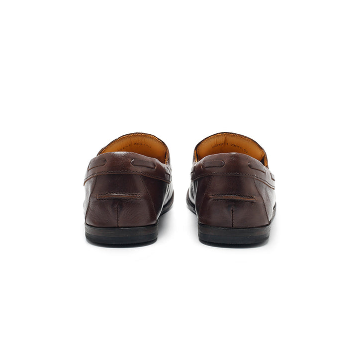 Dwarves Contrast-Stitch Moc Toe Boat Shoes Oil-Waxed Leather Flat Casual Shoes in 4 Colors