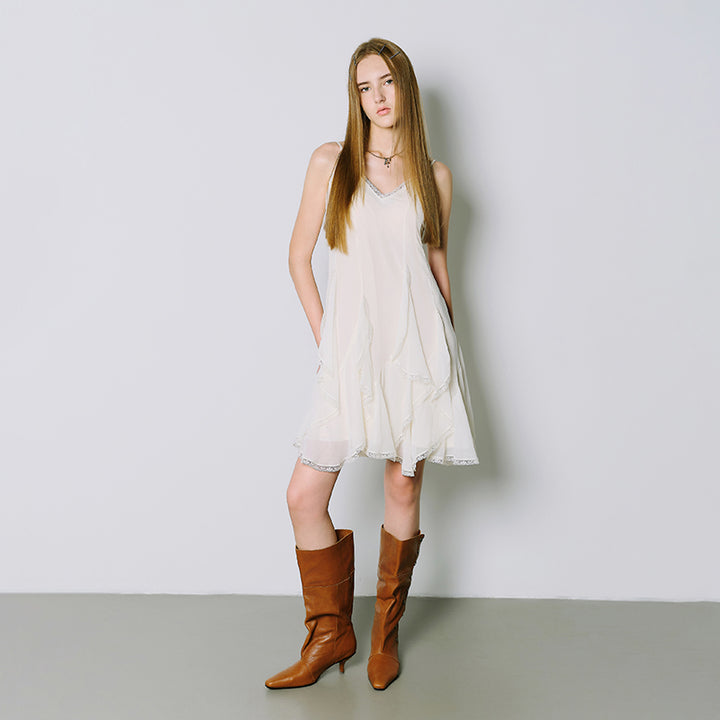Designer Handmade Vegetable-Tanned Cowhide Slouch Mid-Calf Boots in Black/Caramel