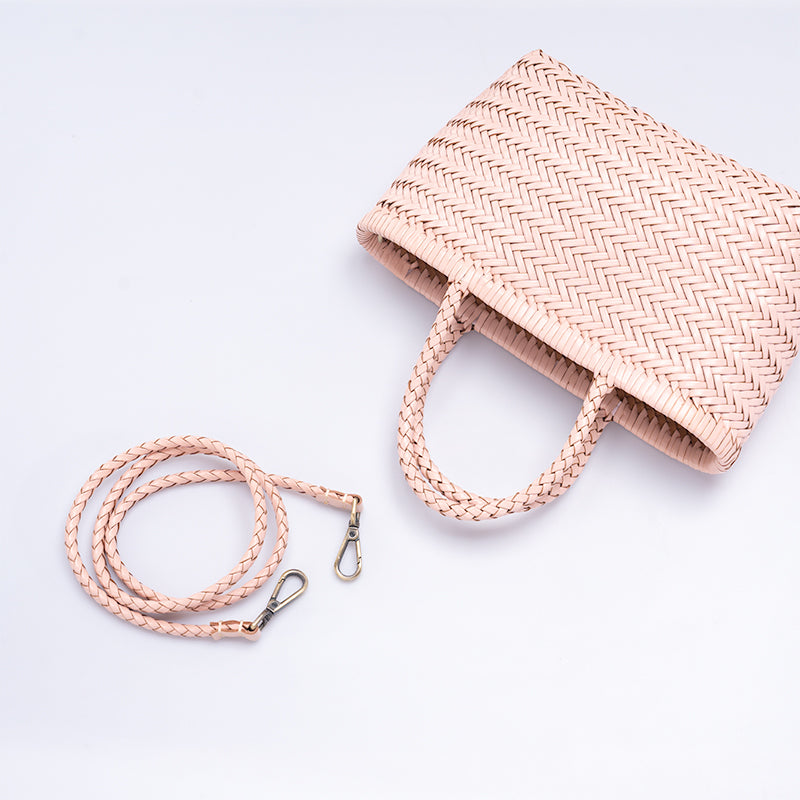 Sac Panier en Cuir de Vache Tissé Fait Main, Grande Capacité, Sac Classique à Main et Bandoulière en 5 Couleurs