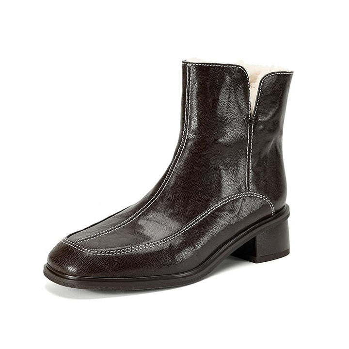  Boots 5 Brown Short Plush