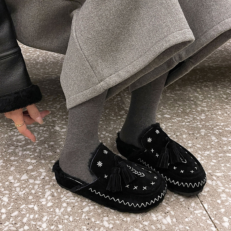 Mules en nubuck d&