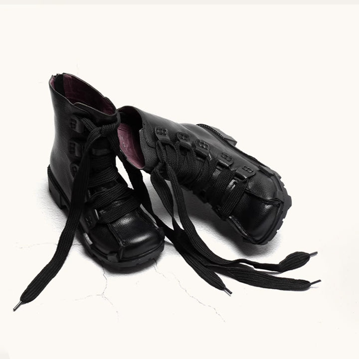 Bottes courtes en cuir d&
