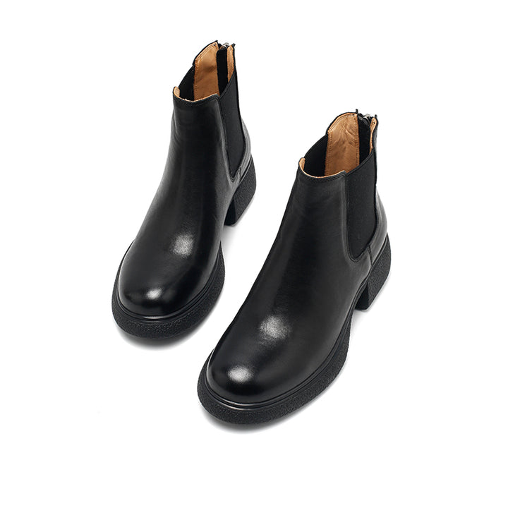 Bottes Chelsea vintage en cuir faites à la main pour nains, bottes courtes avec fermeture éclair à l&