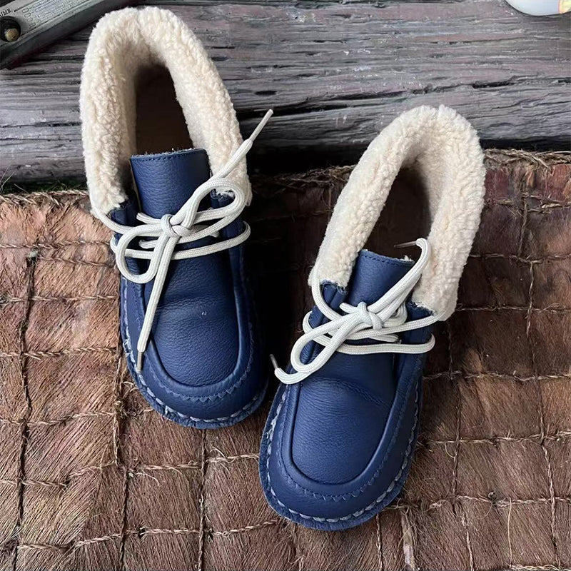 Bottes barefoot en cuir à zéro drop en 10 couleurs, chaussures oxford plates en coton à lacets, chaussures décontractées britanniques