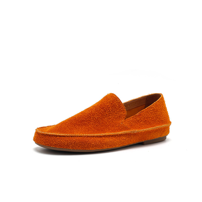 Mocassins en suède fait main pour femmes, confortables avec semelle cachée, disponibles en 10 couleurs