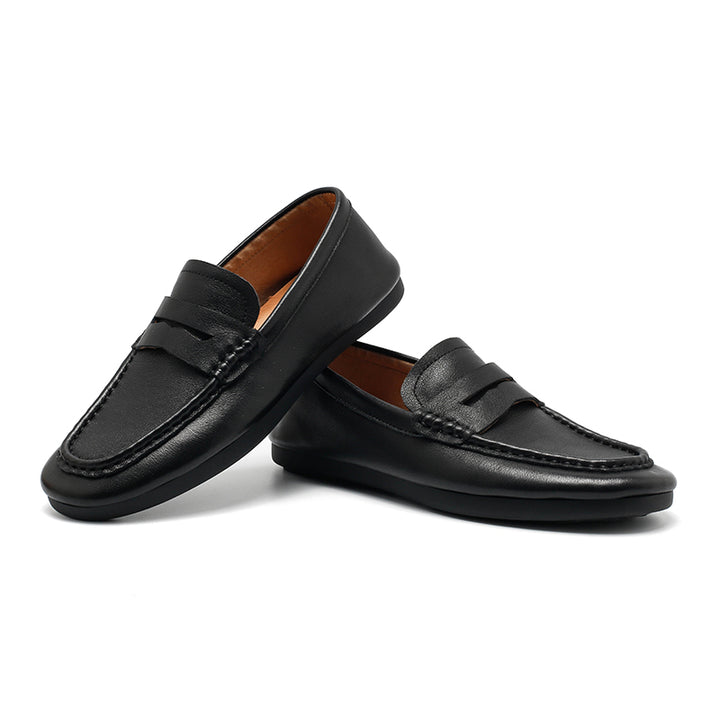 Mocassins en cuir de vache faits main à enfiler pour femmes en 4 couleurs