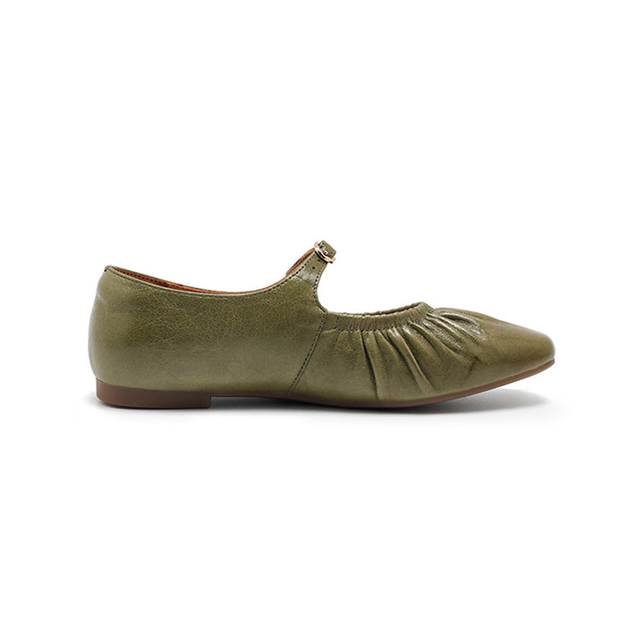 Ballerines Mary Jane en cuir de mouton souple faites main pour femmes en 5 couleurs
