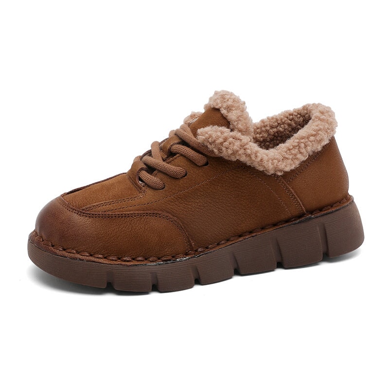 dwarves1007-1 Boots 5.5 Light Brown Short Plush