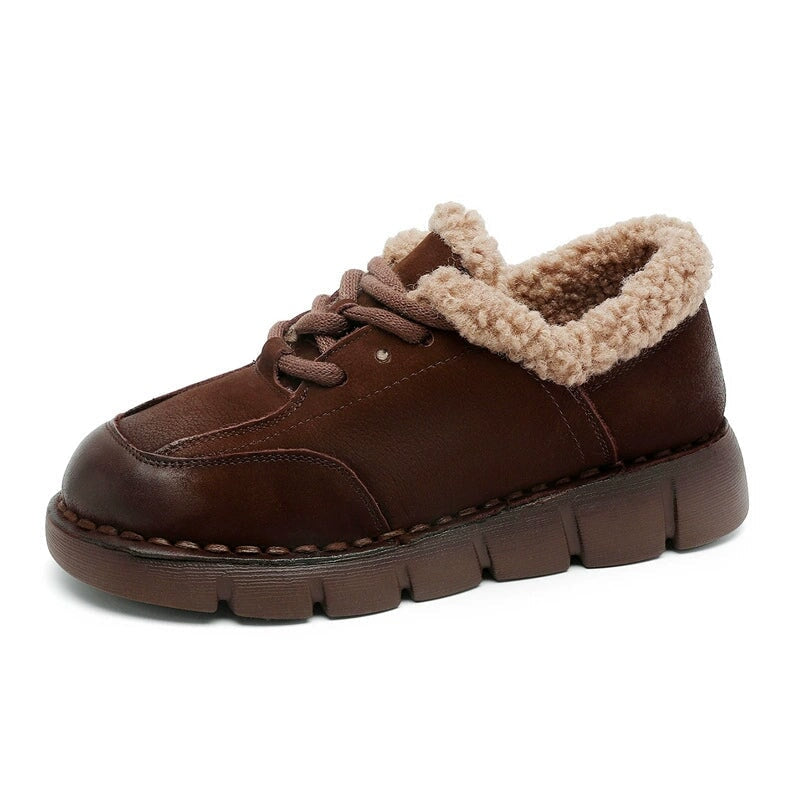 dwarves1007-2 Boots 5.5 Dark Brown Short Plush