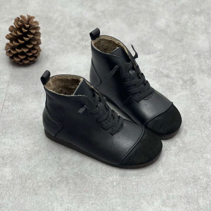 dwarves1069-3 Boots 5.5 Black Short Plush