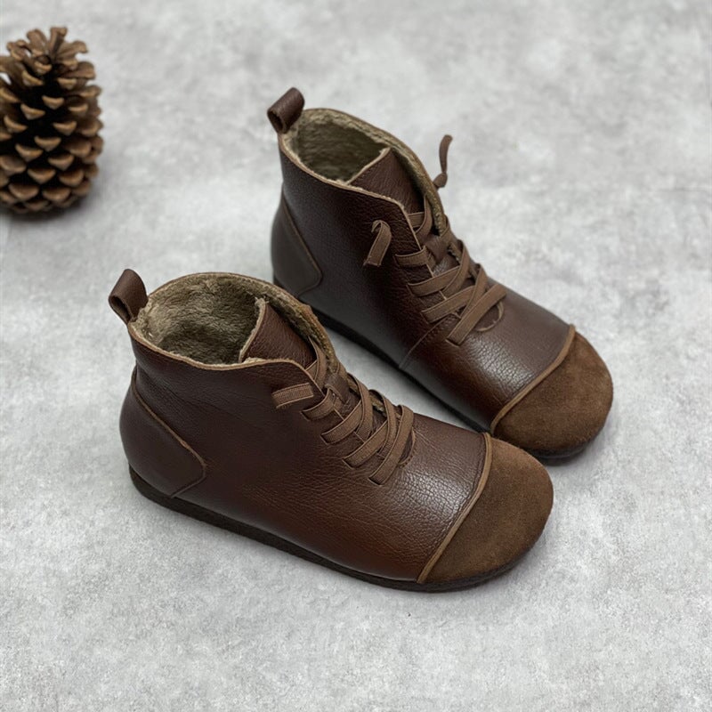 dwarves1069-4 Boots 5.5 Coffee Short Plush