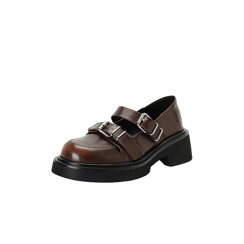 dwarves1100-14 Loafers 5 Brown