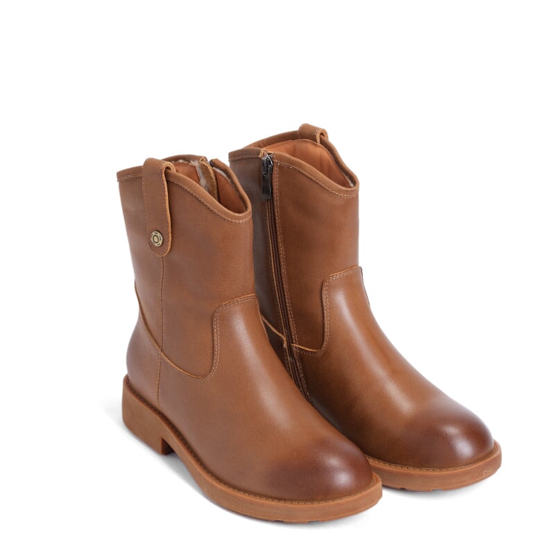 dwarves1135-2 Boots 5.5 Coffee Fleece Lined