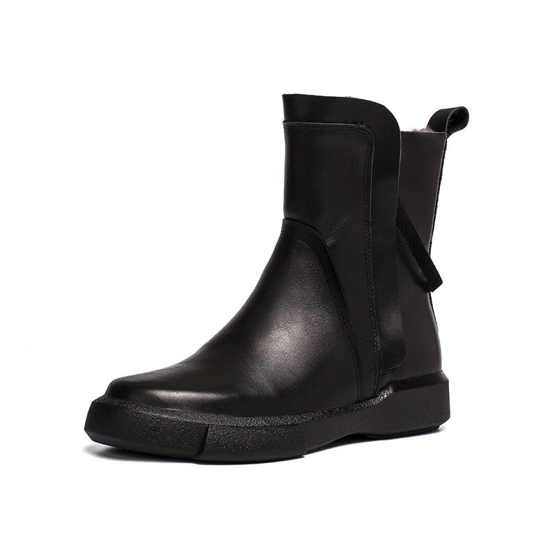 dwarves1142-1 Boots 5.5 Matte Black Fleece Lined