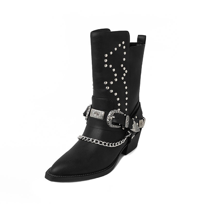dwarves1286-2 Boots 4.5 Black