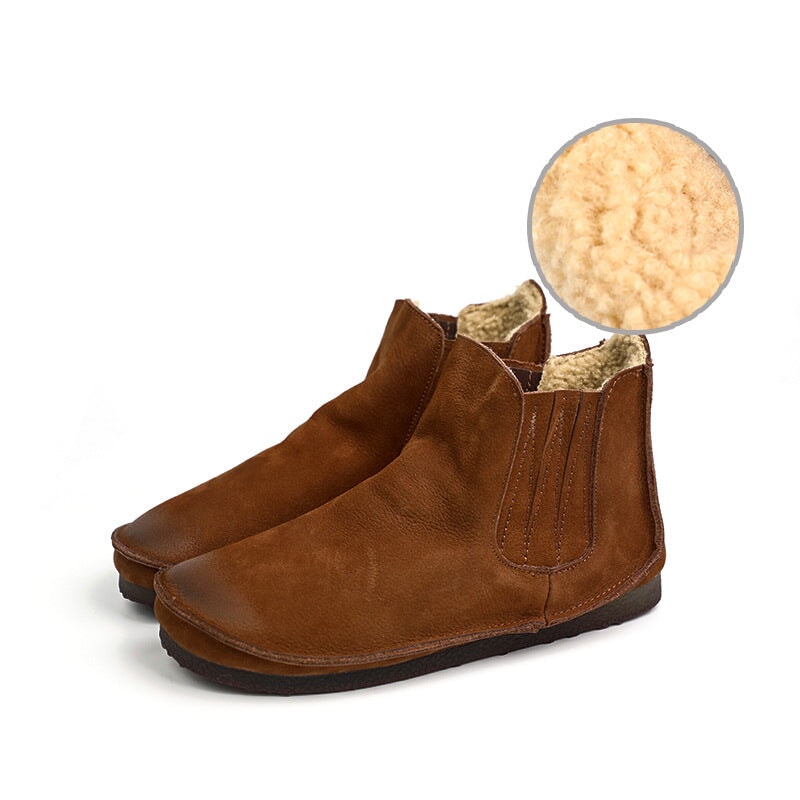dwarves1297-5 Boots 5 Coffee Short Plush