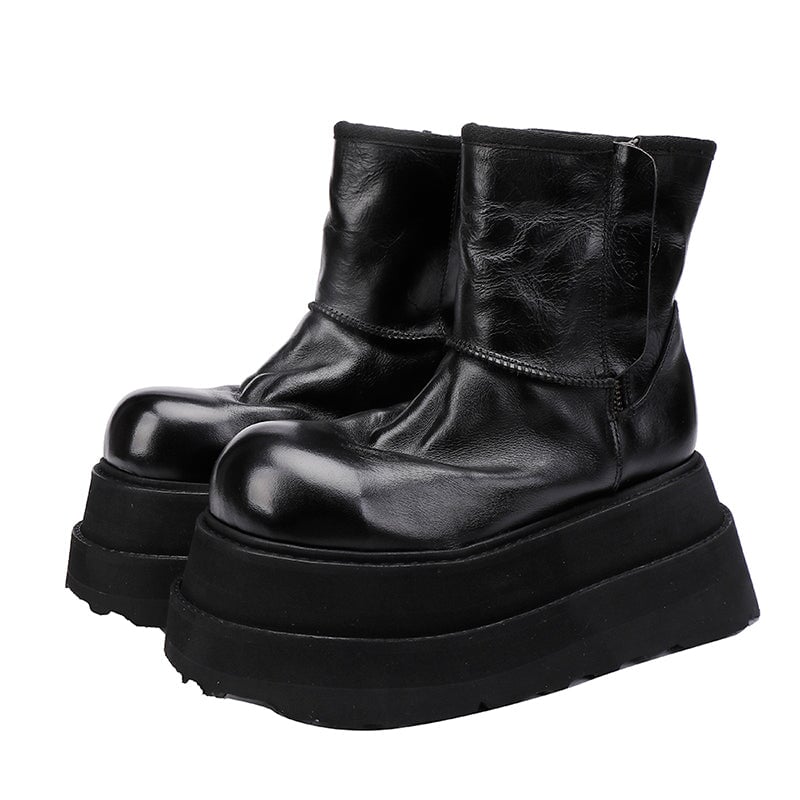 dwarves1316-2 Boots 5 Black Fleece Lined