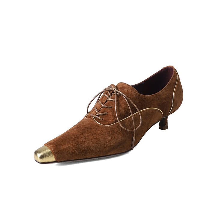 dwarves1318-1 Oxfords &amp; Tie 4.5 Brown