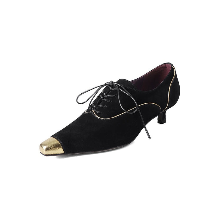 dwarves1318-2 Oxfords &amp; Tie 4.5 Black
