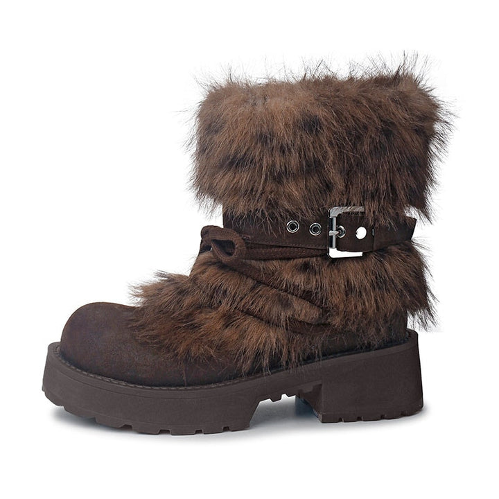 dwarves1380-1 Boots 5 Brown Wool Blend