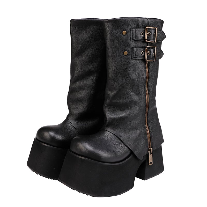 dwarves1408-1 Boots 5 Black