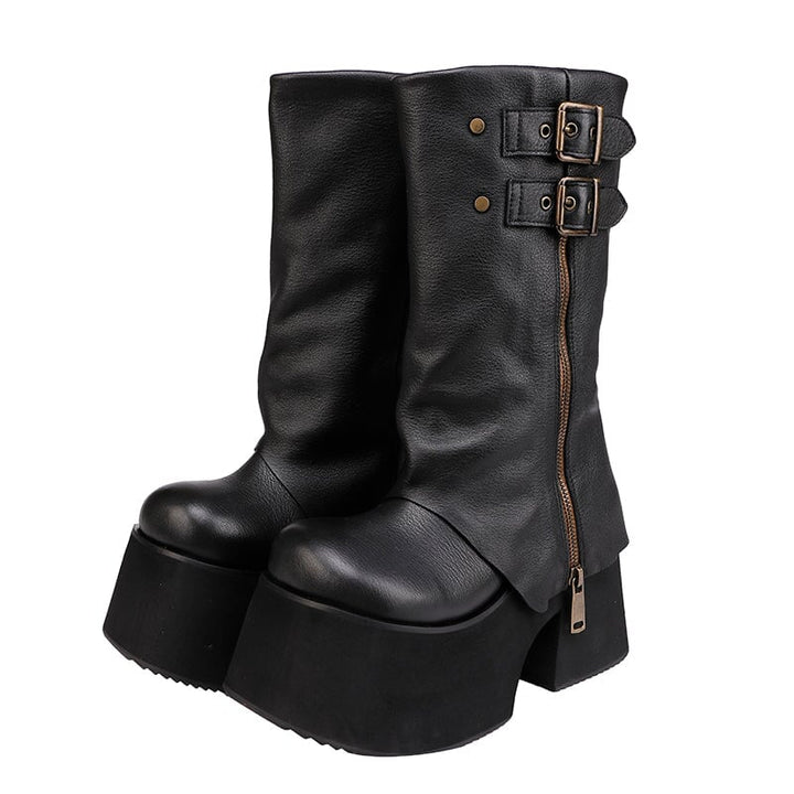dwarves1408-1 Boots 5 Black