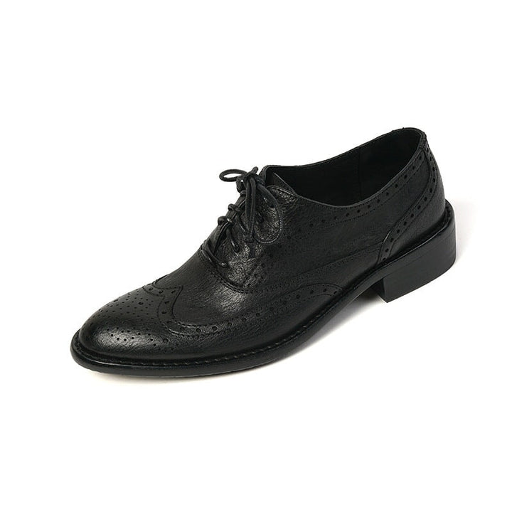 dwarves1426-7 Oxfords &amp; Tie Black 5.5