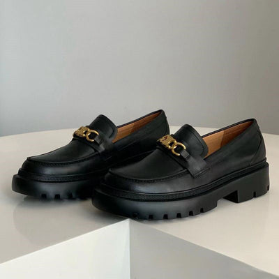 dwarves1466-1 Loafers 5.5 Black