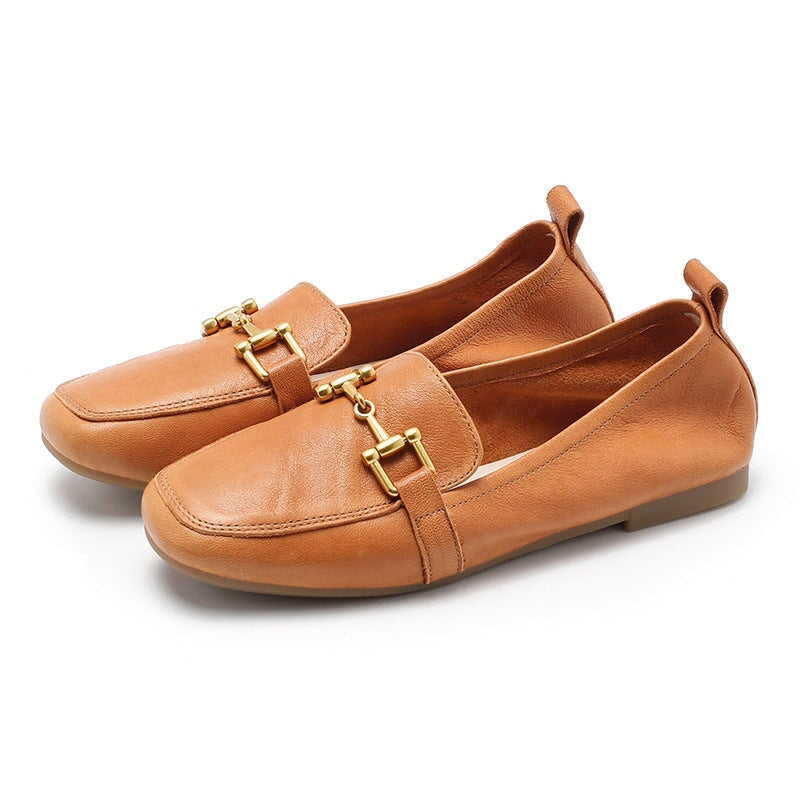 dwarves1536-3 Loafers 5.5 Apricot