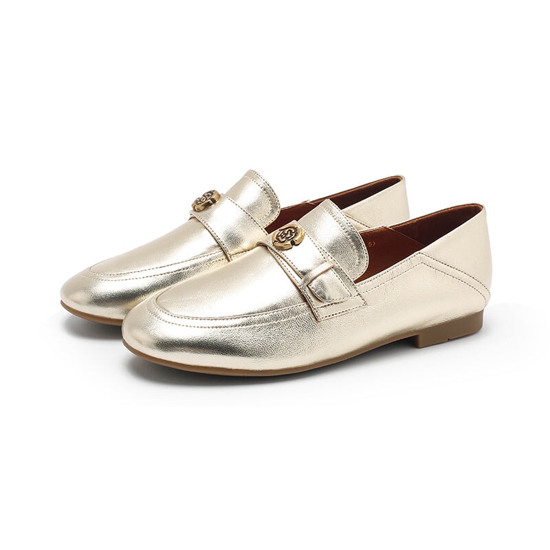 dwarves1537-17 loafers 5.5 Golden