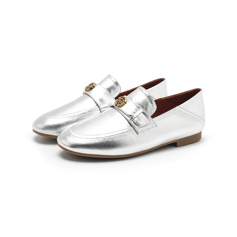 dwarves1537-4 loafers 5.5 Silver