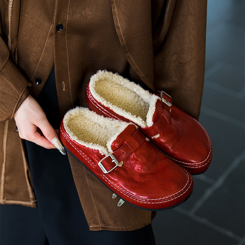 dwarves1638-1 Slippers 5.5 Red