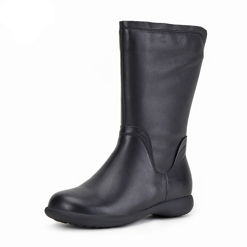 dwarves1639-1 Boots 7 Black Short Plush