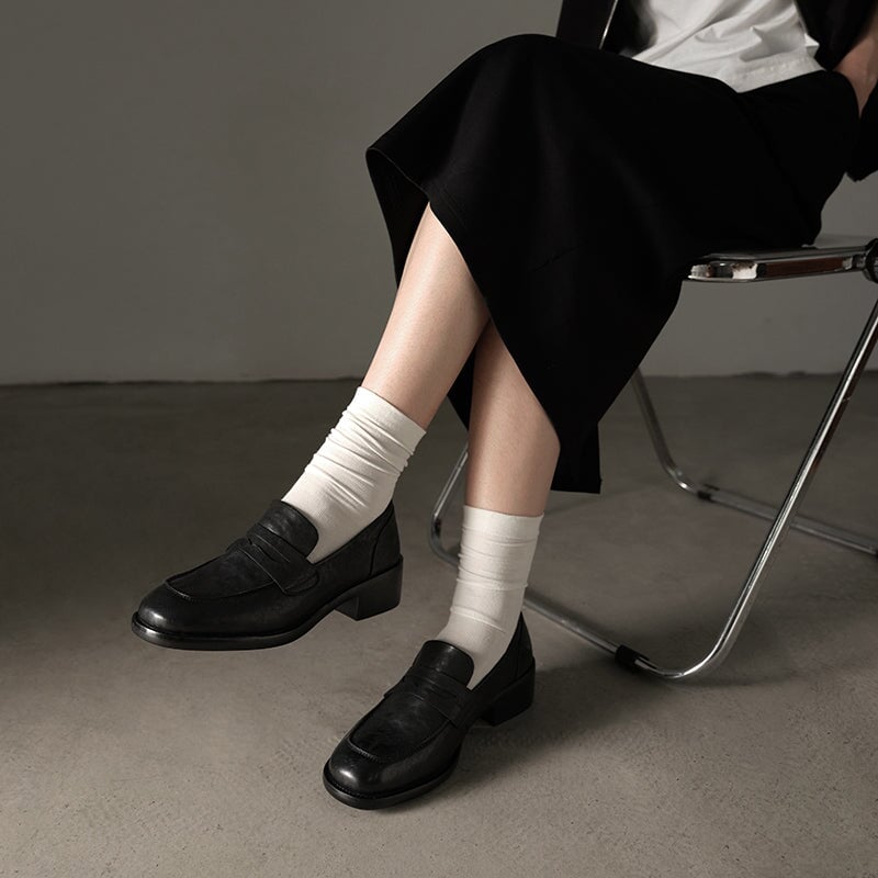 dwarves1645-2 Loafers 5 Black