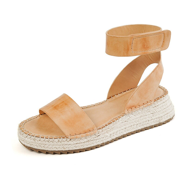 dwarves1681-2 Sandals 5 Apricot Yellow