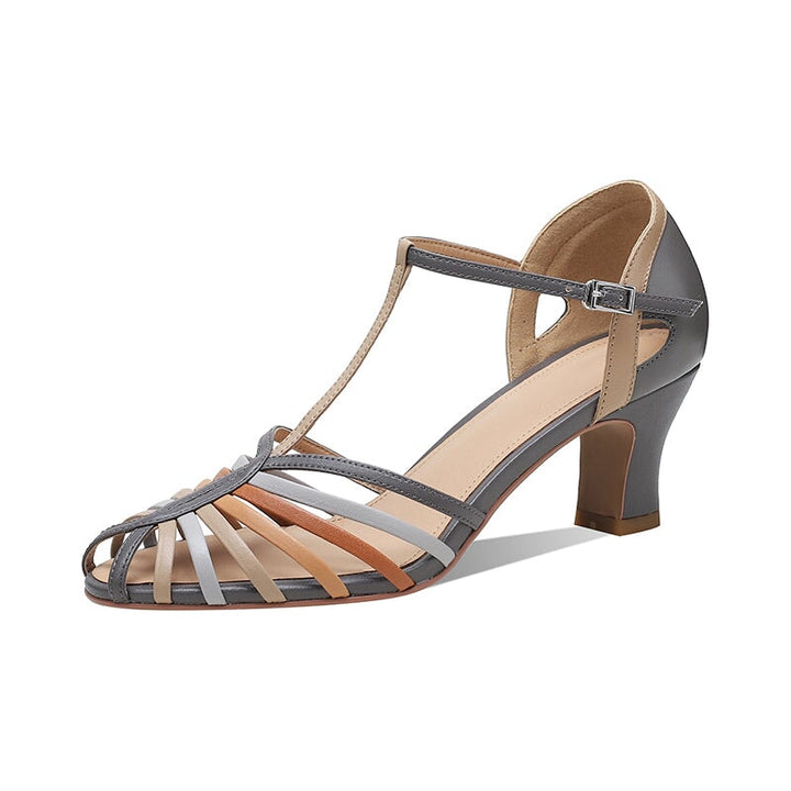 dwarves1703-2 Sandals 5 Multicolor Weaving 2.36"