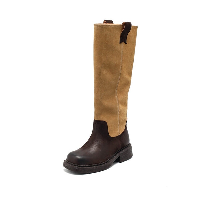 dwarves1741-1 Boots 5.5 Dark Coffee and Dark Apricot