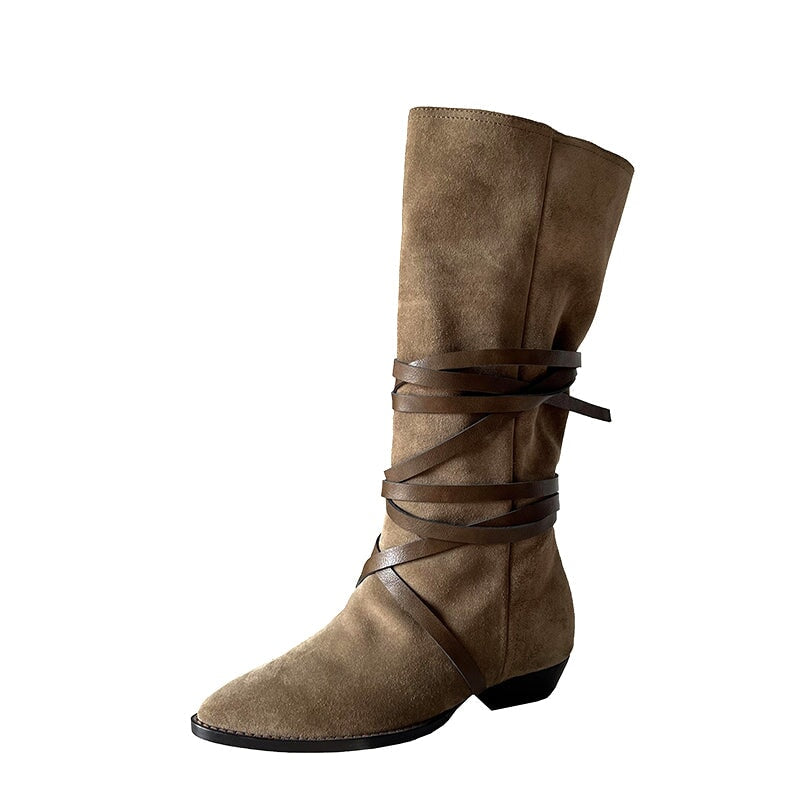 dwarves1742-1 Boots 5 Khaki Green