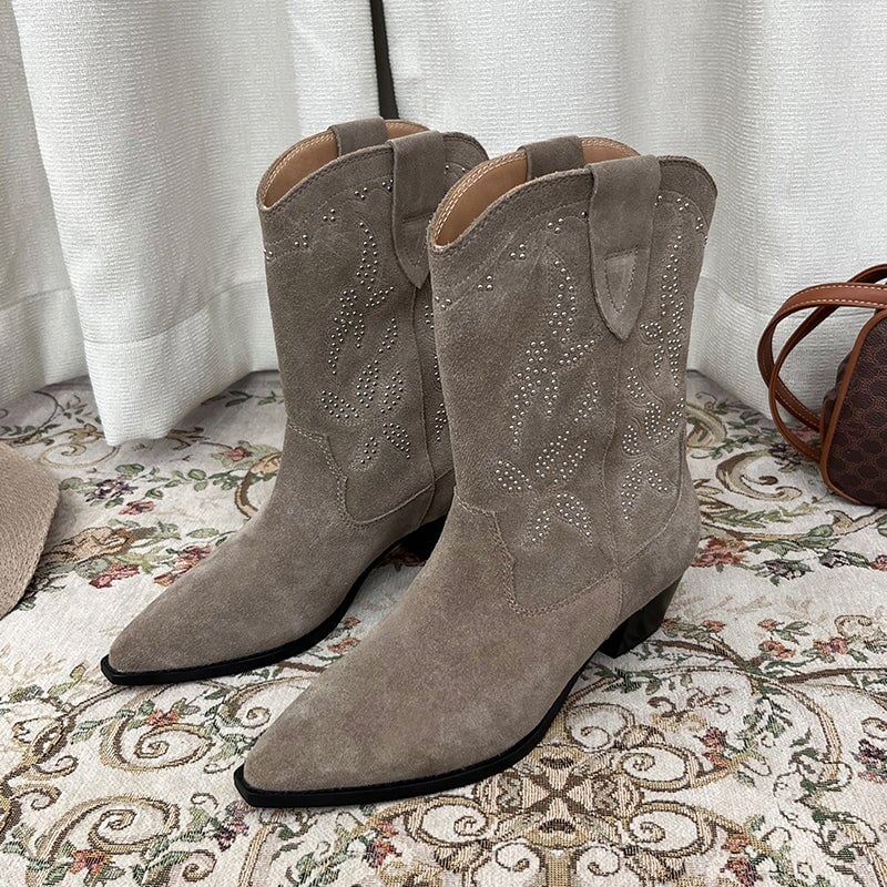 dwarves1749-31 Boots 5.5 Suede Khaki
