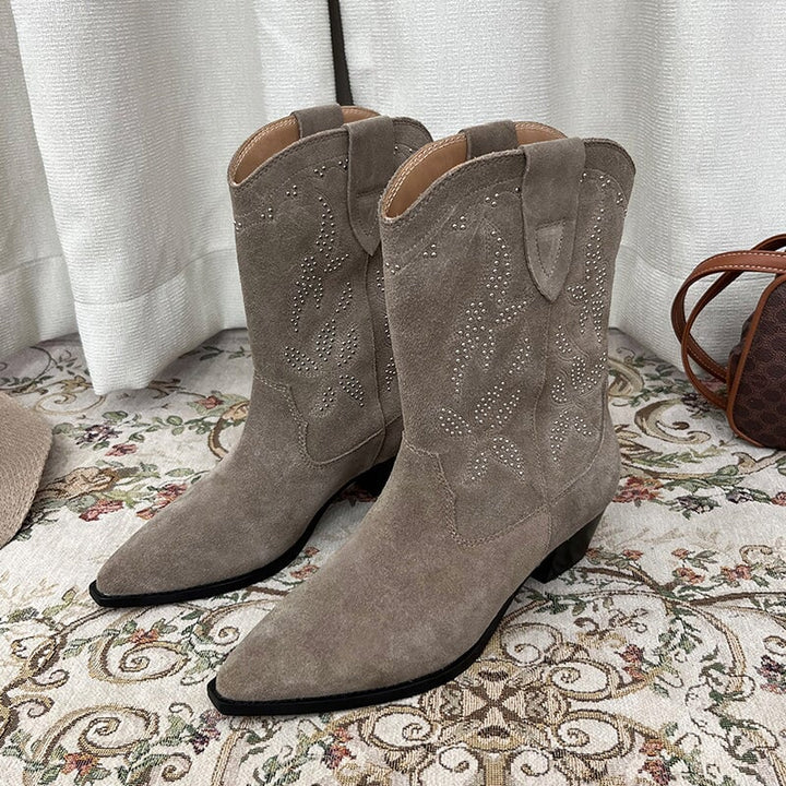dwarves1749-31 Boots 5.5 Suede Khaki