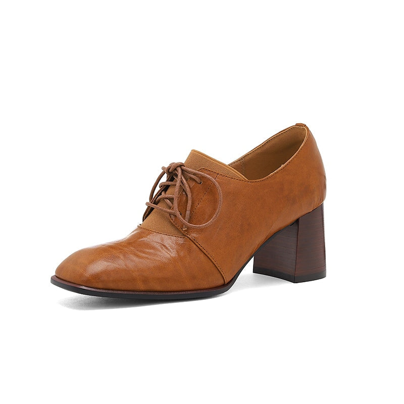 dwarves1779-1 Oxfords &amp; Tie 5 Brown
