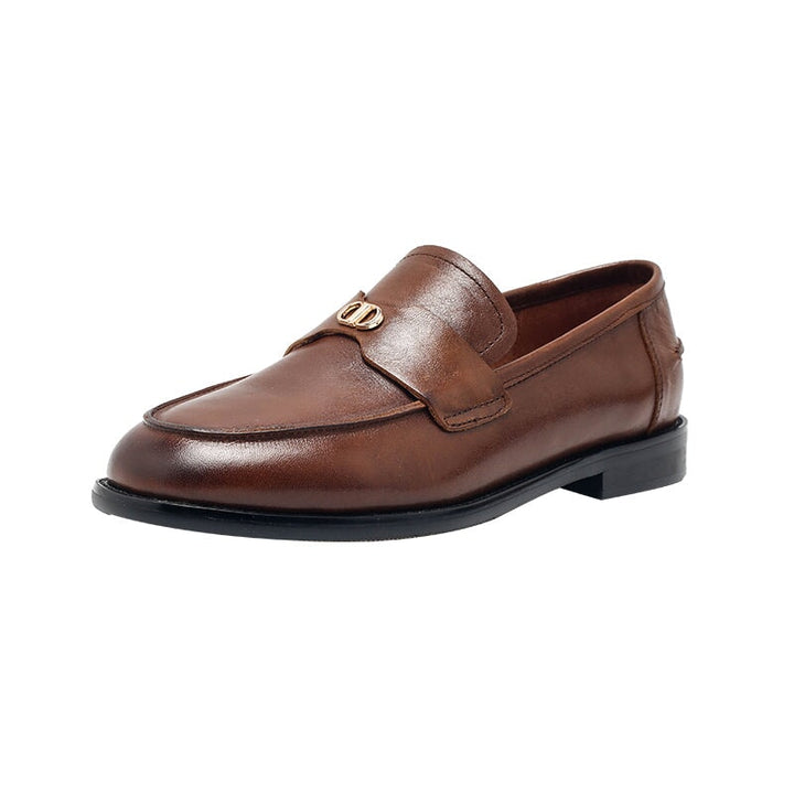 dwarves1787-3 Loafers 5.5 Coffee