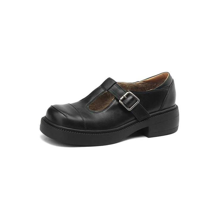 dwarves1811-3 Mary Jane 5 Black Short Plush