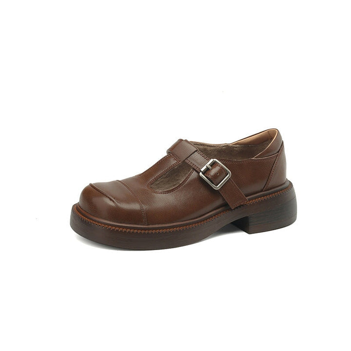 dwarves1811-4 Mary Jane 5 Brown Short Plush