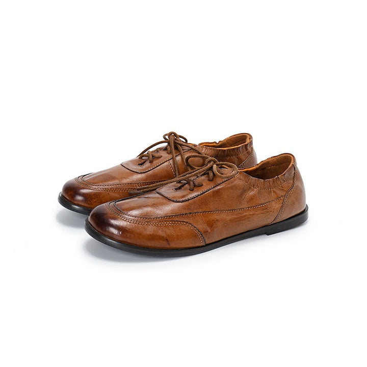 dwarves1826-3 Oxfords &amp; Tie 5.5 Light Brown
