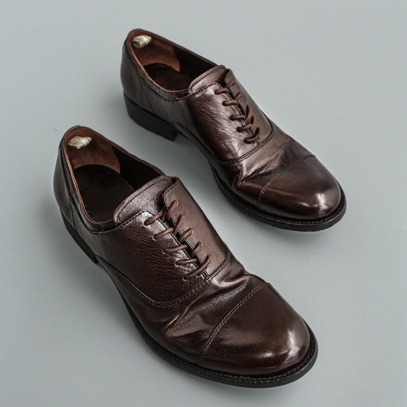 dwarves1827-4 Oxfords & Tie 5.5 Coffee