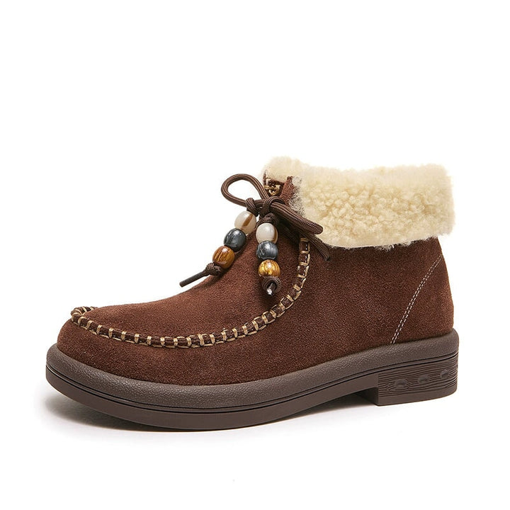 dwarves1838-1 Boots 5 Coffee Short Plush